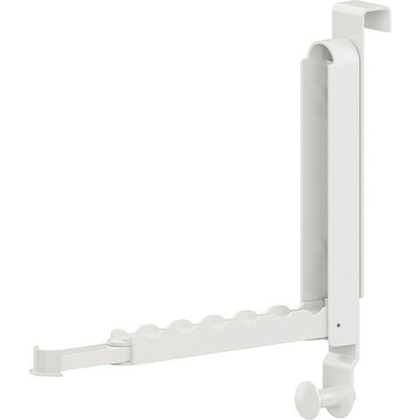Étendoir à linge pliable, en alliage d'aluminium ultra-résistant, à suspendre à la porte avec tige rétractable (1/5)