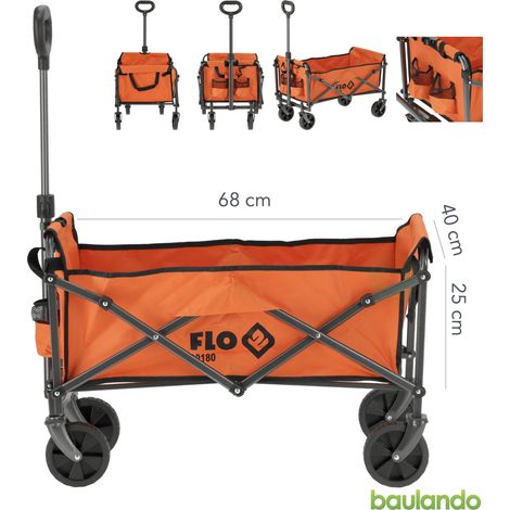 Faltbarer Gartenwagen 75 x 48 x 86 cm, bis 70 kg, Bollerwagen, Transportkarre