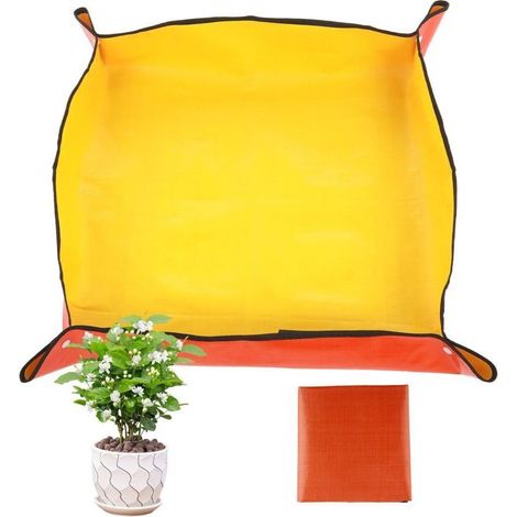Tapis de jardinage pour plantes d'intérieur, tapis de rempotage pliable et imperméable, tapis de rempotage de plantes succulentes, tapis de jardinage portable, cadeau pour les amateurs de