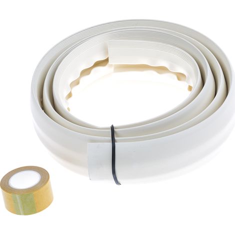 Protège câble RS PRO, Ø interne: 14.8mm 14.8 x 7.8mm, long.: 1.83m, larg.: 50,8 mm, PVC Blanc ( Prix pour 1 )