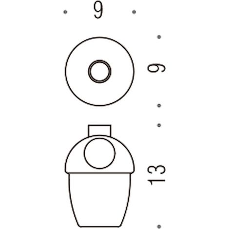 COLOMBO DESIGN Melo' b93520-van contenitore per spandisapone (l 0,38) per art. b9305 b9306  ricambi b9352 codice prod: B93520-VAN