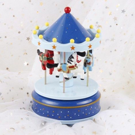 Décoration musicale de carrousel, coffret cadeau pour gâteau d'anniversaire, décoration intérieure (1/4)