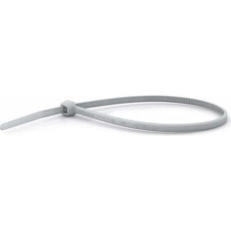 Collier de serrage gris Unex 2244-3. 4,8mm x 188mm. Sachet de 100 pièces.