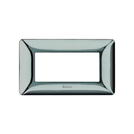 Bticino matix placca 4 moduli colore cromo lucido am4804gcr (1/4)