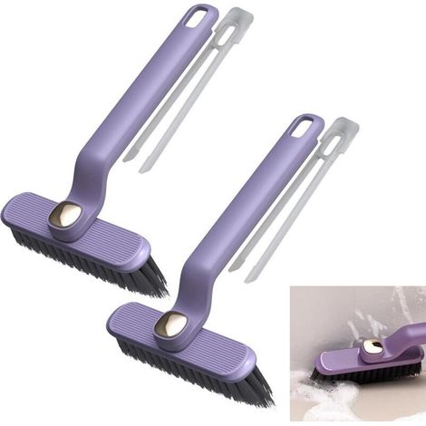 Set di 2 spazzole rotanti a 360° per aspirapolvere piatti – multifunzionali, compatibili con tutti i modelli, setole morbide e resistenti