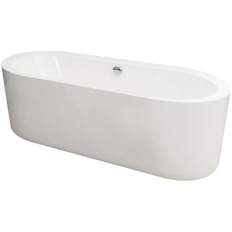 ONDEE ZEN - Baignoire OLERON - Baignoire îlot 170x80cm - Acrylique renforcé 3mm - Blanc (1/6)