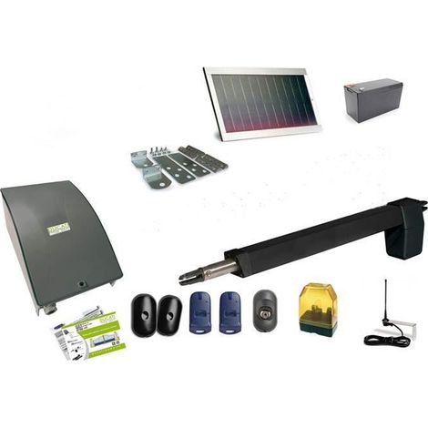 HC812-500 PRO SOLAR MONO automatisme kit motorisation DUCATI HOME pour portail battant Solaire 100% sans fil ouvre portail
