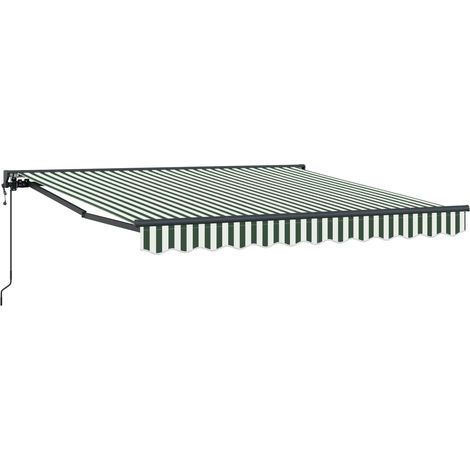 Maison Exclusive - Struttura della tenda Verde e Bianco 300 x 250 cm