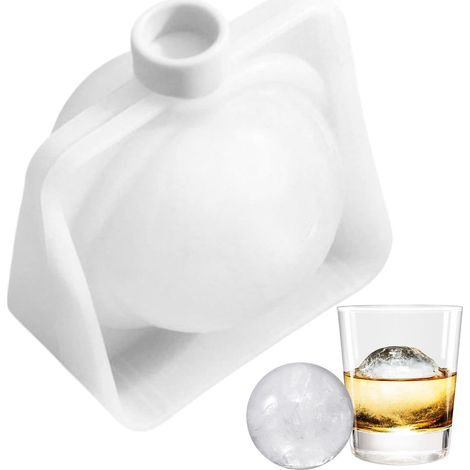 À Glace Sphérique Moule En Silicone De Grande Taille Antiadhésif (1/5)