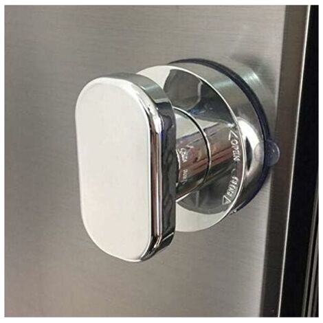 Potente ventosa para espejo, manija de puerta de vidrio, tirador de refrigerador, barra de apoyo con ventosa para baño, bañera y ducha, botón de cajón de cocina con ventosa (1/5)