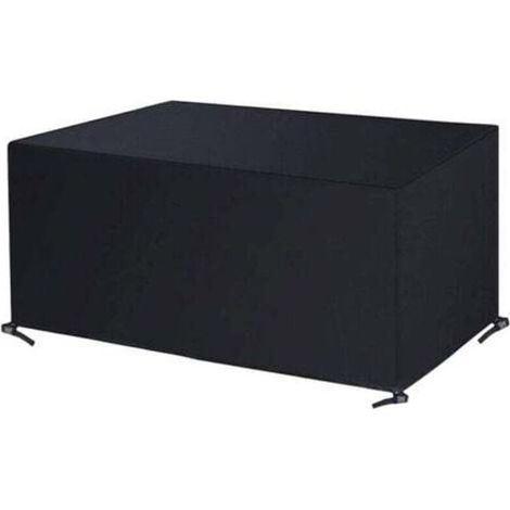 Bâche de Meubles, 240x140x90cm Rectangulaire Housse Canape Exterieur, Housse de Banc de Jardin Imperméable, 420D Oxford Tissu Anti  UV poussière pour Housse Table, Housse de Canapé de Jardin-DOU