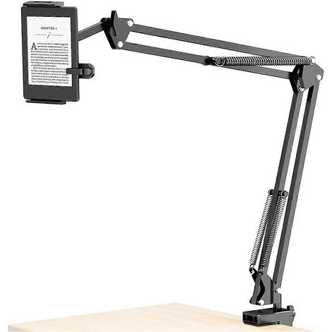 Support de tablette mains libres pour table de chevet avec clic automatique, bras de support de bureau réglable pour téléphones et tablettes (1/5)