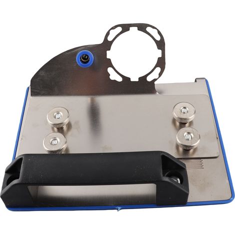 Soporte para amoladora angular para azulejos, chaflán de 45°, acero inoxidable, ajustable, para cortar cerámica y piedra. (1/5)