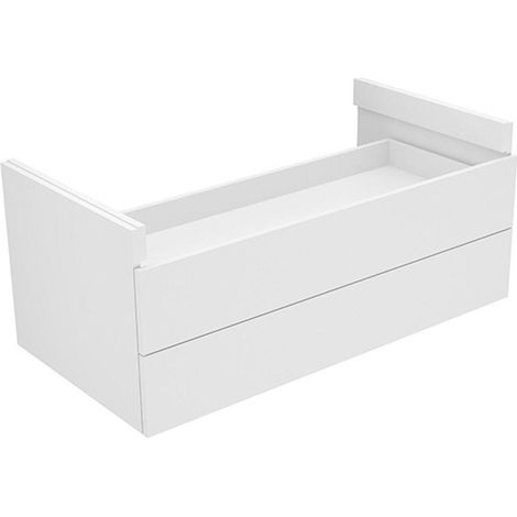 Mobile sottobanco EDITION 400 PLANNING con apertura sifone 1050x437x535mm bianco lucido, bianco lucido KEUCO