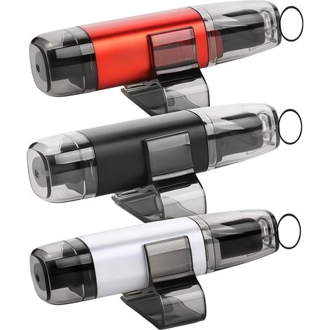 Rompivetro e taglia cinture di sicurezza con telecomando, martello di sicurezza portatile 2 in 1 per auto, rompivetro e strumento di evacuazione di emergenza subacquea (3, rosso, bianco e nero) (1/5)