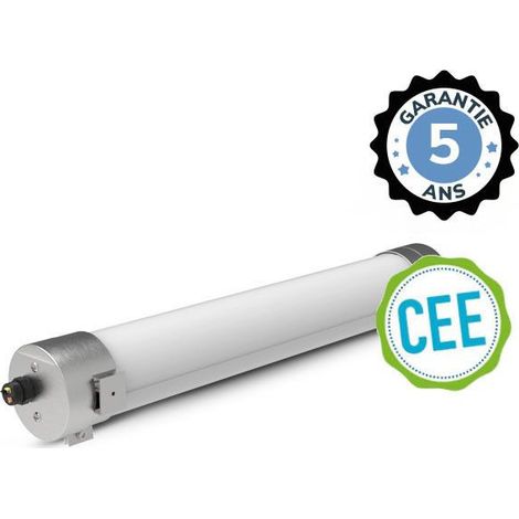 Tubulaire LED Intégrées Détecteur HF Opale Traversant 17W 2465 lm 3000K - Garantie 5 ans Miidex Lighting® (1/5)