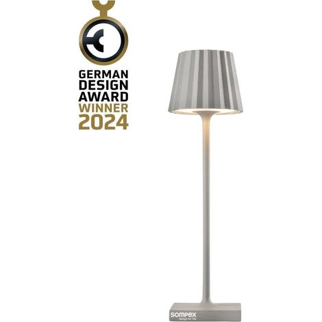 Sompex Troll Nano Lampada Ricaricabile per Esterni Grigio (1/4)