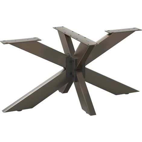Couchtischbein in Spinnenform Naturstahl 98x58x(42-43) cm Stahl
