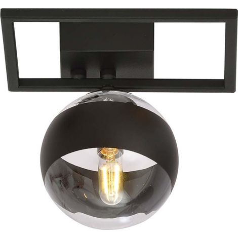 Plafoniera Moderna Andromeda Acciaio Nero Luce E14 Ip20 (1/5)