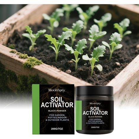 Activateur de sol pour jardins, plantes en pot, pelouses, plantes vertes d'intérieur et d'extérieur, amendement du sol, soin des plantes – 200 g (1/5)