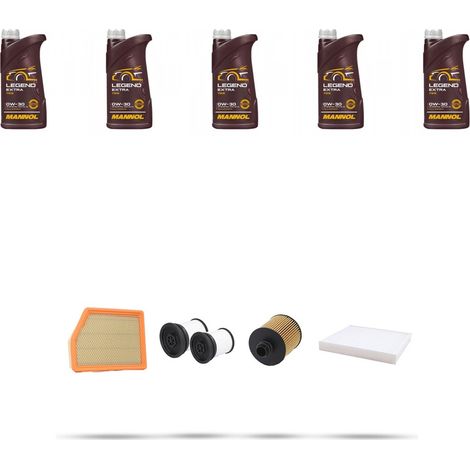 Kit tagliando 4 FILTRI e 5L OLIO compatibile con Jeep Cherokee IV (KL) 2.2 MJT 147kw dal 2015 (1/5)