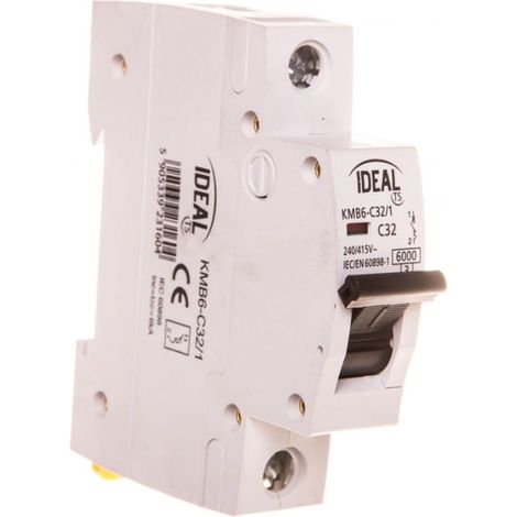 Leistungsschalter 1P C 32A 6kA AC KMB6-C32/1 VDE 23160