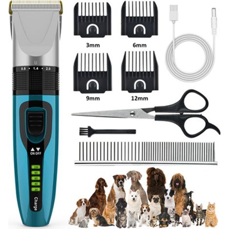 Tondeuse À Cheveux Électrique - Batterie Lithium 1200 Mah - Lames En Céramique Acier Inoxydable - Pour Hommes - 1 Pièce (1/5)