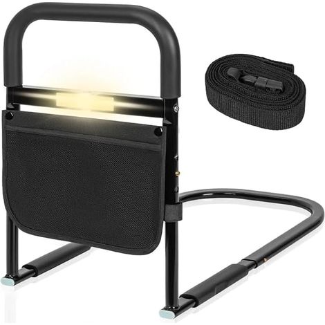 Barriere de Lit pour Personne Âgée Réglables avec LED et Poche de Rangement (1/5)