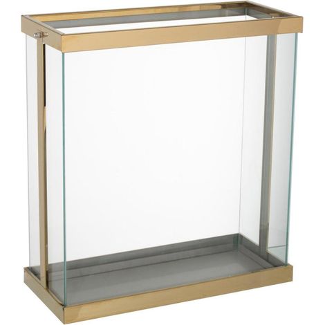Lanterne en Verre "Enma" 45cm Or (1/3)