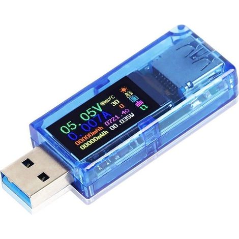 USB-Multimeter 3.0, USB-Spannungsmesser 3,7–30 V, 0–4 A, digitaler USB-Strom- und Spannungsmesser, Voltmeter (1/5)