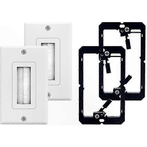 Panneaux muraux partiellement emballés et brossables avec supports de montage basse tension monoblocs et trous d'entrée de câble. (1/5)