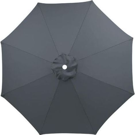 Toile de Rechange pour Parasol 3 m – Compatible 8 Bras – Idéale Terrasse Jardin – Gris (Sans Pied) (1/5)