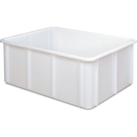 BRB Récipient alimentaire de 120 l - 800 x 600 x 320 mm - Blanc