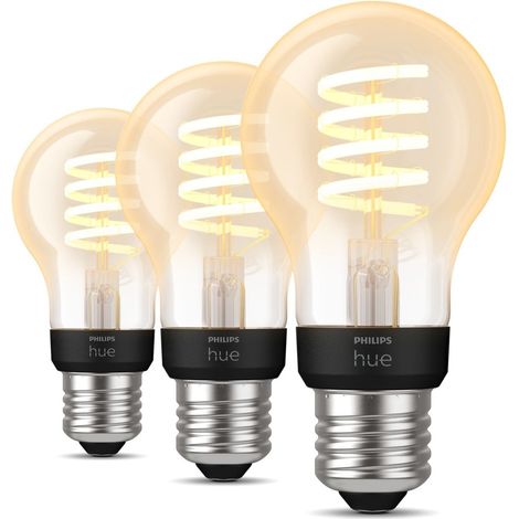 Philips hue Philips Hue White Ambiance E27 A60 Dreierpack Filament 550lm (929002477504)