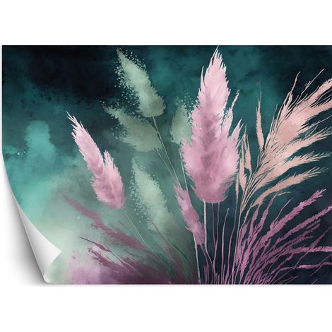 Papier peint Herbe de la Pampa Botanique Abstrait 250x175 (1/5)