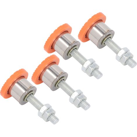 4 Pcs Pieds de Mise à Niveau pour Machine de Découpe en Acier Inoxydable et PVC Antidérapant Support Stable Pieds de Régllement Solides (1/5)