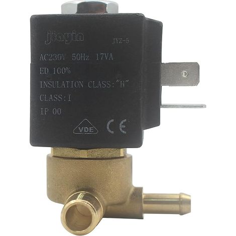2/2 voies AC 230 V 50 Hz G1/8" 4 mm Normalement Fermé Électrovanne Électrovanne d'eau N/C pour générateur de flux de gaz (1/5)