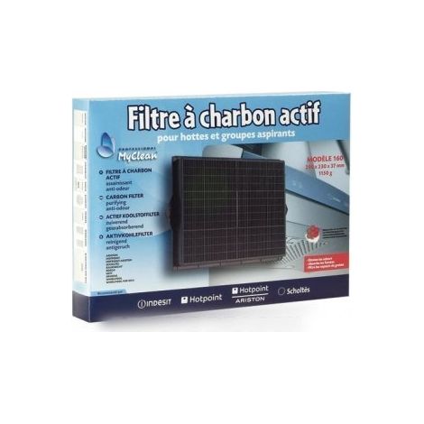 Filtre à charbon (290x230x39mm) pour Hotte HOTPOINT ARISTON 484000008693 (1/2)