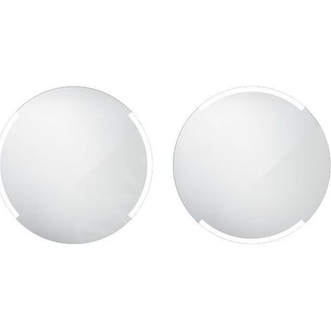 Nimco - Miroir de salle de bains avec rétro-éclairage LED 60 cm, rond, aluminium ZP 16000R (1/3)