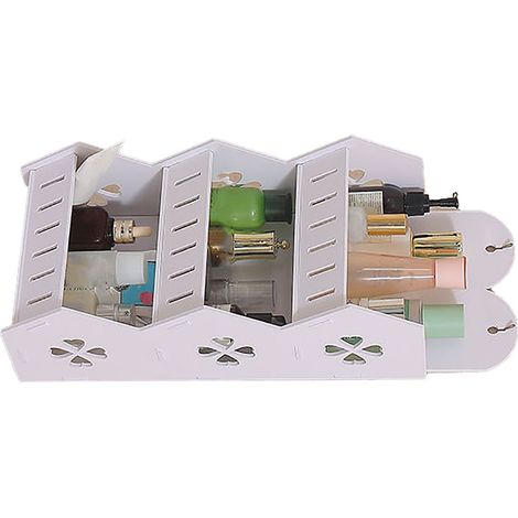Wandmontiertes Badezimmerregal, wasserdicht, rostfrei, höhenverstellbar, Ablage für Toilette und Schlafzimmer (1/5)