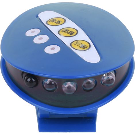 Lampe frontale LED rechargeable USB avec clip pour chapeau de pêche (bleue) (1/5)