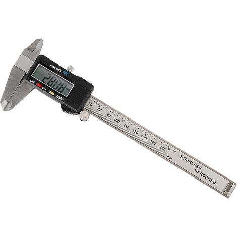 Pied à coulisse numérique électronique en acier inoxydable, micromètre à vernier, outil de mesure 0-150 mm (1/5)