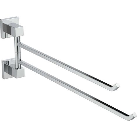 Ideal Standard IOM Cube Handtuchhalter E2200AA 2-armig, mit Befestigungssatz, verchromt (1/5)