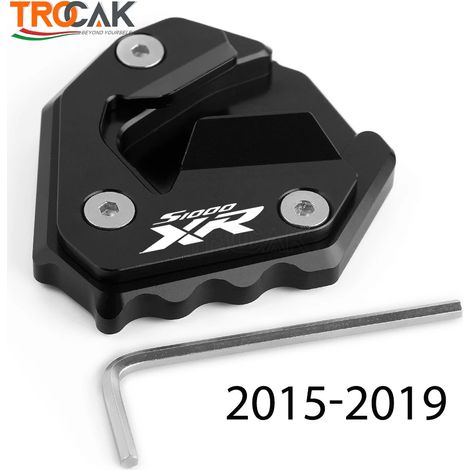 (NOIR 15-19) Compatible avec BMW S1000XR (2014-2023) : béquille latérale, extension et support pour béquille de moto. Maxpower. (1/4)