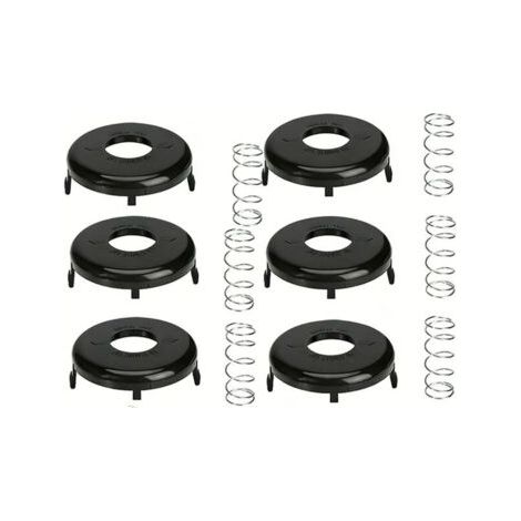 Lot de 6 cache-bobines de débroussailleuse, cache-bobine pour Toro 88175&73-8200&73-8220, Ressort et capuchon (1/4)