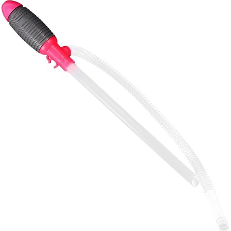Pompe de Transfert D'eau Manuelle en Plastique pour Voiture Extraction D'huile, Transfert de Fluides, Usage Automobile, Format Grand, Couleur Grise (1/5)