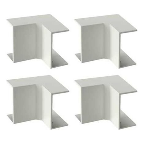 GGK LOT DE 4 ANGLES INTÉRIEURS POUR MOULURE ÉLECTRIQUE 7X12MM BLANC EAN8019