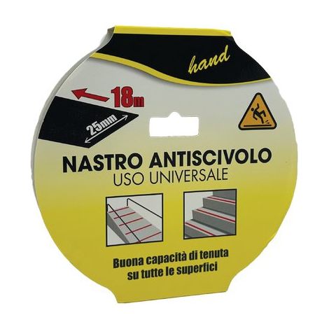 NASTRO ANTISDRUCCIOLO ADESIVO - NERO H.MM 25 MT 18- 2 pezzi