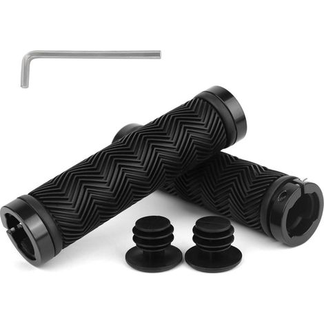 Ergonomische Fahrradgriffe mit Doppelklemmung für MTB, E-Bike, 22mm (1/5)