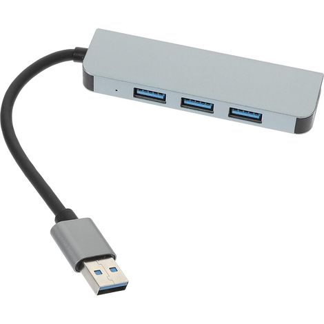 Hub 1 Port USB 3.0 USB et Transfert de Données Rapide 4 Ports en Alliage D'aluminium Compatible Imprimante et Haut-Parleur (1/5)